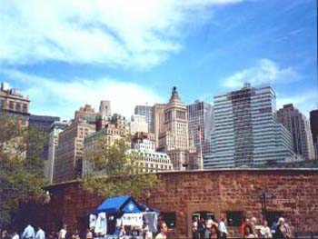 Die Skyline vom Battery-Park heraus