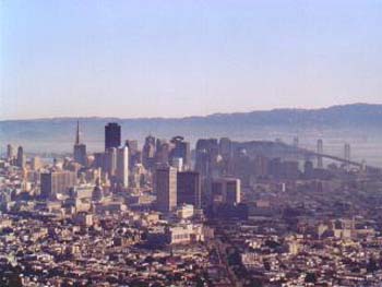 Downtown von Twin Peaks aus