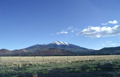 Schneebedeckter Berg