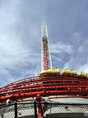 Die Spitze des Stratosphere Tower