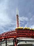 Die Achterbahn des Stratosphere-Towers am Coloroado