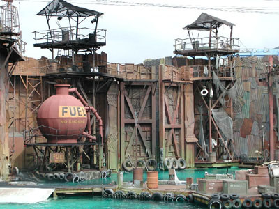 Kulisse aus der Waterworld Show
