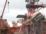 Kulisse der Waterworld-Show