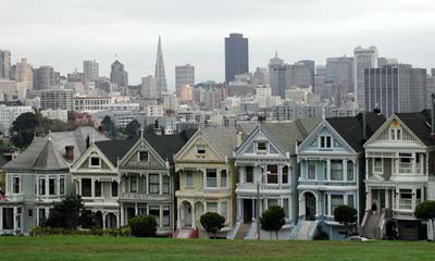 Painted Ladies am Alamo Square
