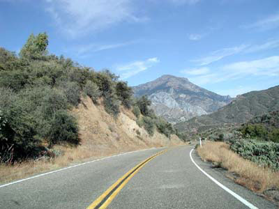 Strasse im Sequioa NP