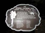 Infoschild vom General Sherman